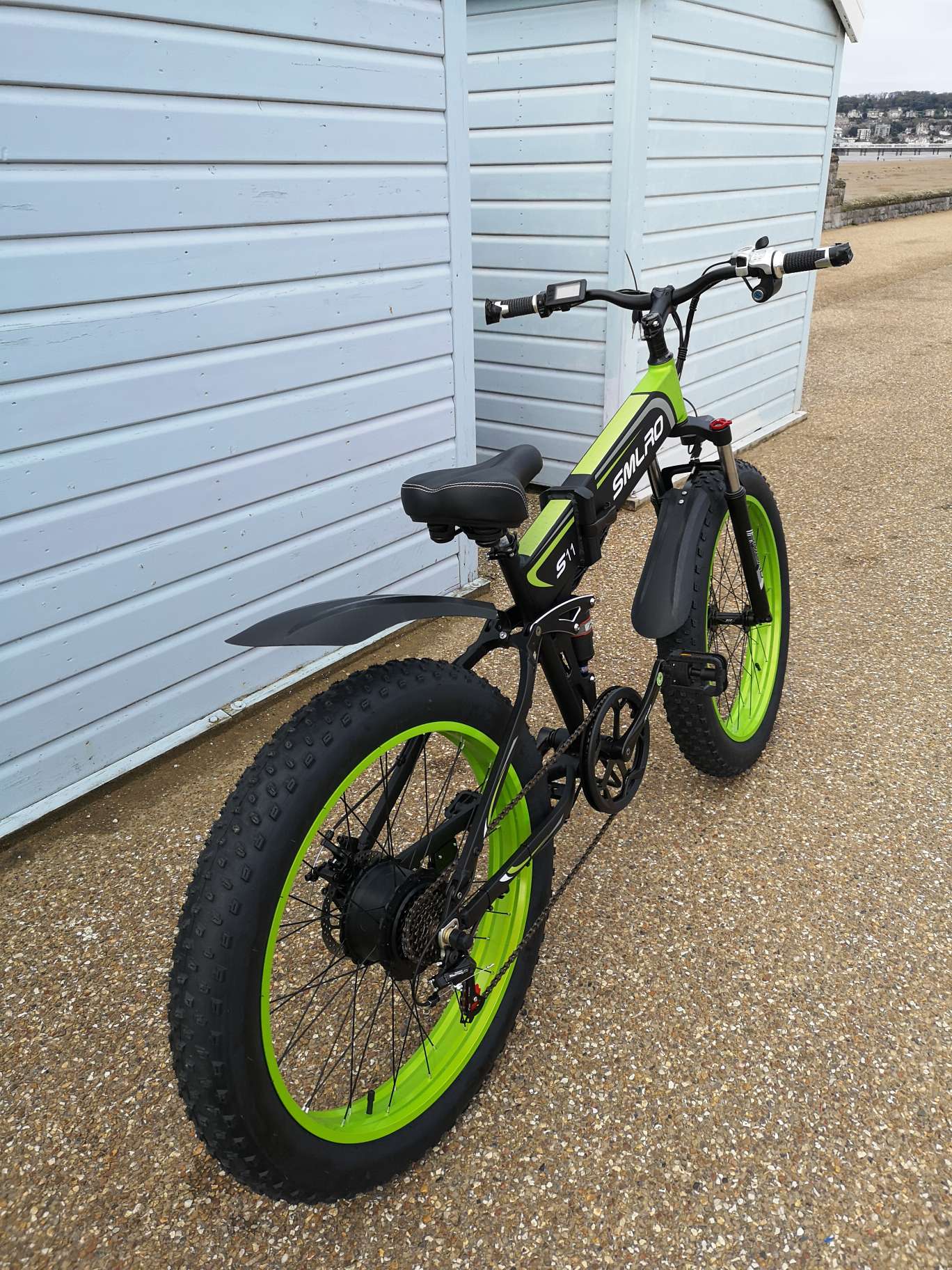 SMLRO S11F Folding Off Road E bike 1000w Green Black