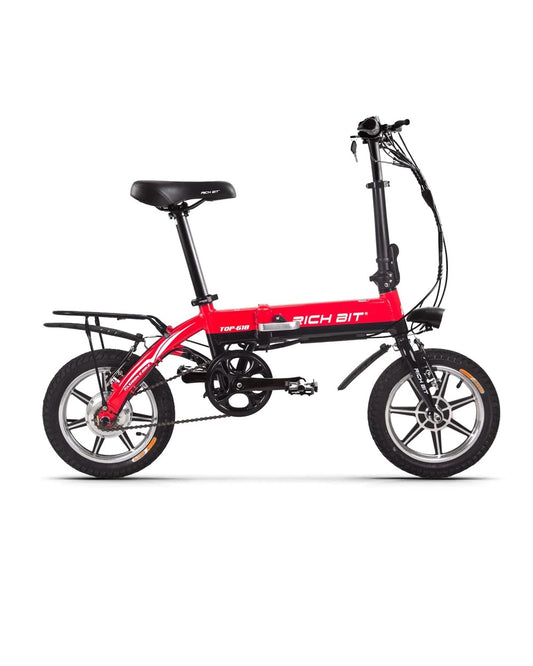 Rich Bit RT-618 Folding City E-bike - 250w (Red)