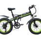 SMLRO S9F Folding Off-Road E-bike - 1000w (Green/Black)