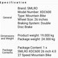 SMLRO XDC600 E-Mountain Bike - 1000w (Green/Black) 17.5 Ah