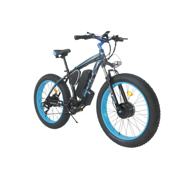 Wolf Predator Dual Motor E-Mountain Bike - X2 1000w (Blue/Black)