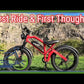 TAIQI XT600 Scrambler Motorbike Style E-bike - 500w (Red)
