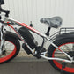 SMLRO XDC600 E-Mountain Bike - 1000w (White/Red) 17.5Ah fitted rear carrier.